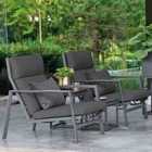 Life Bondi Relax Chair Duo - Lava Grey
