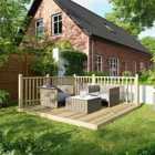 Power Timber Decking Kit - Handrails on 2 Sides