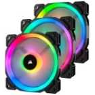 CORSAIR LL120 RGB 120mm PC Case Fan - Black Triple Pack