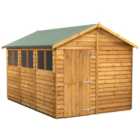 Power Sheds Apex Overlap Dip Treated Shed - 12 x 8ft