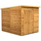 Power Sheds 6 x 8ft Pent Overlap Dip Treated Windowless Shed