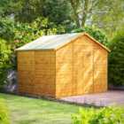 Power Sheds Apex Shiplap Dip Treated Windowless Shed - 8 x 10ft