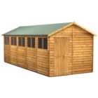 Power Sheds 20 x 8ft Apex Overlap Dip Treated Shed