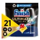 Finish Ultimate All In One Dishwasher Tablets Lemon 21 Tabs 21 per pack