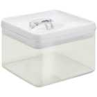 M&S Collection 3L Square Flip-Tight Food Storage, One Size, White Mix
