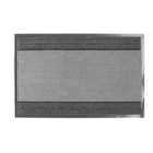 JVL 40x70cm Firth Tile Rubber Backed Doormat - Grey