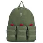 Artsac Khaki 3 Pocket Zip Front Large Backpack