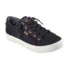 Skechers Black Bobs B Extra Cute Canvas Trainers
