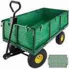 Tectake Garden Trolley With Shelf Max. 550Kg Green