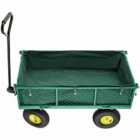 Tectake Garden Trolley With Inner Lining Max. 350 Kg Green