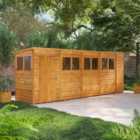 Power Sheds 18 x 4ft Pent Overlap Dip Treated Shed