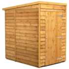 Power Sheds 4 x 6ft Pent Overlap Dip Treated Windowless Shed
