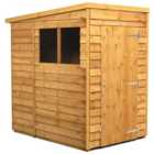 Power Sheds 4 x 6ft Pent Overlap Dip Treated Shed