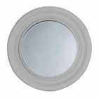 Crossland Grove Neilson Round Wall Mirror Distressed Grey - 600 x 600mm