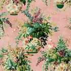 Holden Decor Floral Vase Pink Wallpaper