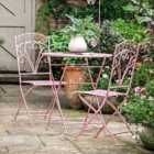 Gallery Direct Mitchum 2 Seater Bistro Set Coral