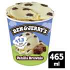 Ben & Jerry's Lighten Up Vanilla Brownie Ice Cream Tub 465ml 465ml