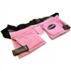 Pink Leather Tool Belt Builders Storage Pouch Tool Bag Holder 11 Pockets Loops