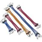 20 Piece Elasticated Bungee Cord Set - Assorted Sizes - 5 Different Lengths