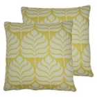 Paoletti Horto Twin Pack Polyester Filled Cushions Ochre