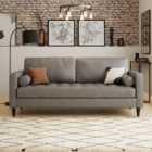 Zoe Distressed Faux Leather 3 Seater Sofa