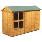 Power Sheds 10 x 4ft Apex Shiplap Dip Treated Potting Shed - Including Side Store
