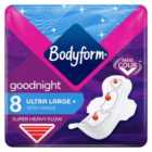 Bodyform Cour-V Ultra Night Sanitary Towels Wings 8 per pack