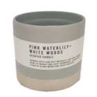 Nutmeg Home Habitation Pink Waterlily Ceramic Multi Wick Candle