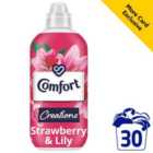 Comfort Creations Fabric Conditioner Strawberry & Lily 30 Washes 900ml