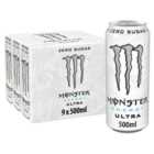 Monster Energy Drink Ultra Zero Sugar 9 x 500ml