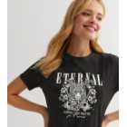 Dark Grey Acid Wash Eternal Logo T-Shirt 