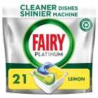 Fairy Platinum Lemon Dishwasher Tablets, 21 Tabs