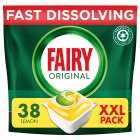 Fairy Lemon Dishwasher Tablets, 38 Pods
