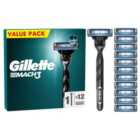 Pmp Gillette Mach3 Value Pack Razor + 11 Blades