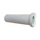 Rawiplast 400mm Long Toilet Waste Pan Connector Straight 110mm Soil Pipe White