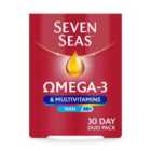 Seven Seas Omega-3 & Multivitamins Man 50+ 30 Day Pack 3 x 80 per pack