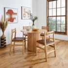 Amari Round Dining Table with 4 Amari Chairs
