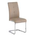4 x Florence Pu Dining Chair - Stone