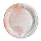 Nutmeg Home Pink Marble Plates 8 per pack