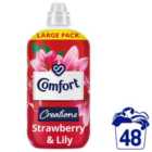 Comfort Creations Fabric Conditioner Strawberry and Lily 48 Washes 1400ml