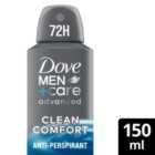 Dove Men+Care Advanced Antiperspirant Deodorant Clean Comfort 150ml