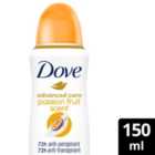 Dove Advanced Antiperspirant Deodorant Passion Fruit Aerosol 150ml