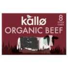 Kallo Organic Beef Stock 8 Cubes 88g
