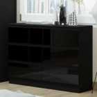 Fwstyle Merchant 7 Drawer Chest Of Drawers Black Gloss Drawer Fronts