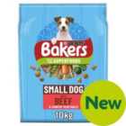 Bakers Small Dog Dry Dog Food Beef & Veg 10kg