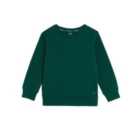 M&S Unisex Regular Fit School Sweatshirt, 3-14 Years, Bottle Green
