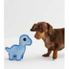 Pale Blue Dinosaur Dog Toy