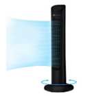 31 inch Oscillating Tower Fan with Aroma Function Black