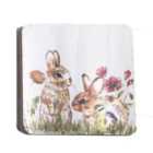 Nutmeg Home Countryside Rabbit Coasters 4 per pack