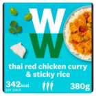 Weight Watchers Red Thai Chicken Curry With Sticky Jasmine Rice 380g